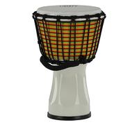 GEWA Liberty Djembé Système d'accord: par corde - Diamètre : 7" (17,8 cm) - Hauteur : 12,5" (31,5 cm) - Nombre de cordes : 14 - Couleur : Blanc