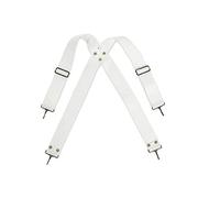 GEWA Marching Drum, Accessoires de tambour de marche Sangle pour Bass Drum, Nylon blanc, 3 cm de large, réglable avec mousqueton