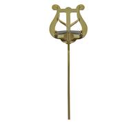 GEWA Porte-partitions de marche - Laiton - Lyra de taille moyenne - 2 poussoirs