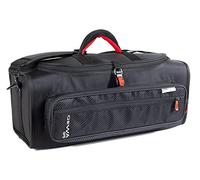 GEWA Prestige SPS Gig Bag/Sac pour 2 Trompettes - Cordura 1680 Denier - 20 mm de rembourrage avec insert en fibre de verre - Pochette d'accessoires - Bretelles/Sangle d'épaule - Noir