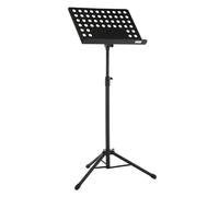 Gewa Pupitre d'orchestre Noir - Métal - Jambe - 67-120 cm - 48,5-34 cm - 3,8 kg