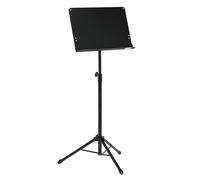 GEWA Pupitre d'orchestre - Métal - pliable - Plateau plein et amovible - ABS et connexion prismatique - Hauteur 67-120 cm - Poids 3,8 kg - noir