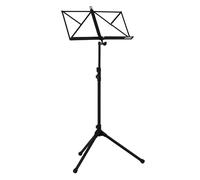 GEWA Pupitres FX noir – Serrage rapide, plateau 360°, 69–160 cm, avec housse