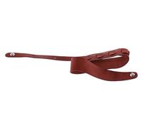 GEWA sangle de guitare série Premium Plain, cuir véritable découpé d'une seule pièce, largeur 70 mm, longueur 106-152 cm, verrous de sécurité - chrome, redbrown - marron rouge, fait main en Europe