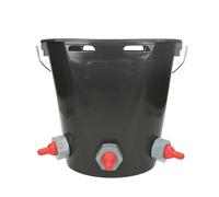 Gewa Seau abreuvoir pour agneaux, 3 places, en plastique Seau pour agneaux cpl. avec tétines et vannes