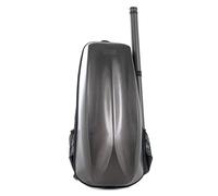 GEWA Sac à dos/étui Space Bag Titanium – Polycarbonate, dos ergonomique – pour violon 4/4–3/4