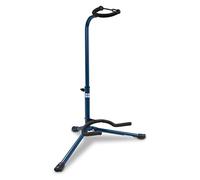 GEWA Support de guitare Classic - pour guitare acoustique et guitare électrique - fermeture en caoutchouc - surface de support 56x34 cm - bleu - GS-10BL