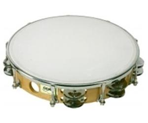 Gewa Tambourin Traditionnel avec Cymbalettes 10" Double Rangée