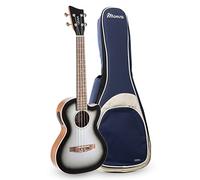 GEWA Ténor E-Acoustique Ukulélé Manoa Électro - Corps Sapelli - Silver Shadow - VGS UK-S1 Préampli - avec housse Deluxe rembourrée - R-TE-CE