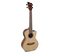 GEWA Ténor E-Acoustique Ukulélé Manoa Électro - Table en épicéa massif - avec Cutaway - Naturel satiné - UCT-2 Préampli - incl. housse rembourrée - M-TE-CE