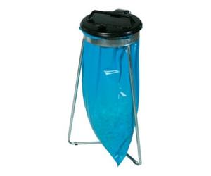 GEWA-Werth gewa Collecteur de déchets 1x120 l stat. avec couvercle noir Quantité:1