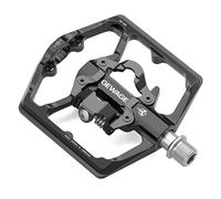 GEWAGE Pédales Automatiques VTT 2 en 1 - Côté Plateforme et Côté à 2 Trous, Aluminium CNC, 3 Roulements Étanches, Tension Réglable, Filetage 9/16"