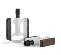 GEWAGE Pédales de vélo en Aluminium - Petites et légères - 3 paliers étanches, axe en Acier chromoly, Plateforme antidérapante avec réflecteur - VTT, Trekking, Ville et Vélo pour Enfants.