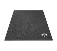GEWAGE Tapis de vélo 80 x 149,9 cm - Tapis de vélo Stationnaire à Utiliser sur Un Sol en Bois Dur - Tapis de Sol Robuste pour vélo d'appartement, vélo d'appartement, vélo d'appartement (Noir)