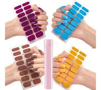 Gewell Gel Nail Sticker Kit With Uv Light, Semicured Gel Nail Strips, Diy Gel Nail Stickers Kit, Gel Press On Nails With Uv Light, Nail Art Stickers For Gel Nails (#2)