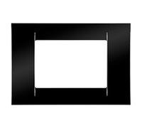 Gewiss 22113 Plaque Virna Série avec 3 Positions, Noir