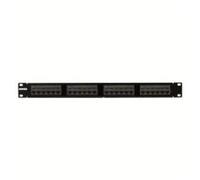 Gewiss 38 CVX LAN - Panel 24 conec. RJ45 5E 1U Noir 19 38 cvxlan
