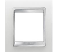 GEWISS CHORUS LUX INTERNATIONAL GW16222CG CADRE SIMPLE (2 MODULES) GLACE - VERRE