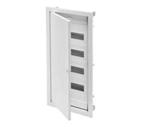 Gewiss Gewiss Petit tableau de distribution encastré GW40154N 4x12TE avec porte en tôle d'acier Quantité:1