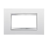 GEWISS gw16204tb Chorus Lux Plaque, 4, blanc