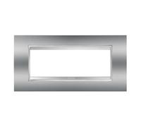Gewiss gw16206mc Chorus Lux Plaque, 6 places, chrome