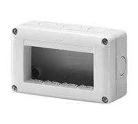 Gewiss GW27004 Contenitore Per Apparecchi System 4 Posti Grigio RAL 7035 IP40