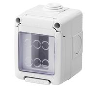 Gewiss GW27041 Conteneur Pour Appareils System 1P Étanche Gris RAL 7035 IP55