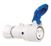 GEWISS gw62015fh Basse Tension connecteur rapide Câblage droit, Haute Performance, conforme à la norme IP44/IP54, 6 Référence, 2p + E pôles, 200 V-250 V, 32 A, 50 Hz/60 Hz, bleu