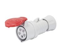 Gewiss Gw62020h basse tension à vis connecteur droit de câblage, haute performance, IP44/IP54, 6 Référence, 3P + N + E Pole, 380 V-415 V, 32 A, 50 Hz/60 Hz, Rouge