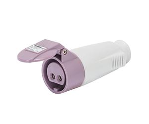 Gewiss GW62064 - Fiche mobile protégée IEC 309 BTS 2P 16A 24V IP44