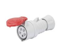 Gewiss HP - Base téléphone portable HP 3 pôles + neutre + terre 32 A 400 V 6H IP44 Chrome/Chrome