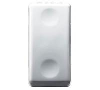 Gewiss Interrupteur Unipolaire 250 V AC, 16 Ax, avec lentille neutre remplaçable, lumineux 230 V AC, 1 module, System White