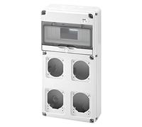 Gewiss Q-Din 10 modules, 2 Brides Iec 16A + 2 Iec 16/32 A, IP65