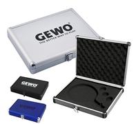 GEWO Mallette de Tennis de Table en Aluminium avec Mousse pour Le Transport et Le Rangement en Toute sécurité des Raquettes de Tennis de Table et balles - Argenté