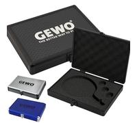 GEWO Mallette de Tennis de Table en Aluminium avec Mousse pour Le Transport et Le Rangement en Toute sécurité des Raquettes de Tennis de Table et balles - Noir