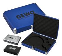 GEWO Mallette de Tennis de Table en Aluminium avec Mousse pour Le Transport et Le Rangement en Toute sécurité des Raquettes de Tennis de Table et balles - Bleu