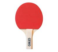 GEWO Mini Raquette de Tennis de Table avec poignée réduite et Lame de Raquette pour s'amuser - Raquette complète légère avec revêtement intérieur à Picots Rouges et Noirs, 15,5 x 9,5 cm