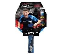 GEWO PS Blast Carbon Raquette de tennis de table professionnelle approuvée ITTF, raquette en carbone avec revêtement rapide GEWO Return Pro et propriétés de rotation élevées, concave, éponge de 1,8 mm