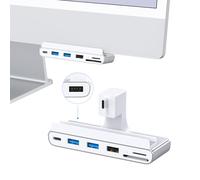 GEWOKLIY Hub USB C 7 en 1 pour iMac M1/M3/M4 - USB 3.0 5 Gbit/s, lecteur de carte SD/TF, station d'accueil pour iMac 24" (M1/M3/M4)