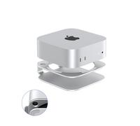 GEWOKLIY Support pour Mac mini M4, support en aluminium pour Mac mini M4 et M4 Pro 2024, refroidissement intégré, accès au bouton d'alimentation, antidérapant │ Accessoires