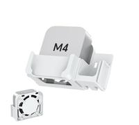 GEWOKLIY Support VESA pour Mac mini M4 avec paniers de rangement - Support de montage mural et d'écran, design anti-rayures et antidérapant, accès complet au port, compatible avec VESA 75 x 75 mm et