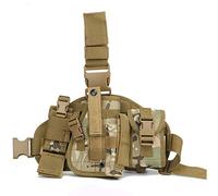 Gexgune Armée Militaire réglable Universelle Jambe de Cuisse Jambe de Cuisse de Pistolet Pistolet étui Panneau Plate-Forme avec Sac de Chasse de Poches Molle (CP)