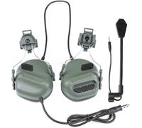 Gexgune Casques Tactiques avec Adaptateur de Rail de Casque Rapide Casque de tir Airsoft Militaire Accessoires de Communication de l'armée, sans Fonction de réduction du Bruit