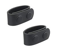 Gexgune Duty Belt Keeper Leather Tactical Belt Keeper Loop Boucle de Ceinture pour 2-2 1/4 Pouces avec Double Pression, (2Pack, Noir)