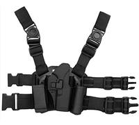 Gexgune Étui de Jambe de Baisse, C.QC S.erpa Main Droite Jambe de Jambe Pistolet Pistolet Holster Magazine et Poche de Lampe de Poche pour G 17/19/22/23/31/32