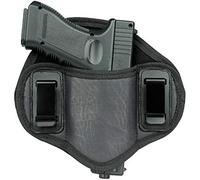 Gexgune Étui de Pistolet de Chasse Étuis de Transport dissimulés Pistolet à Clip en métal en Cuir PU pour Pistolet G1ock 17 19 23 32 (Main Gauche)