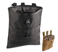 Gexgune Molle System Tactique Molle Dump Magazine Pouch Chasse Récupération Sac Pochette Accessoires Militaire (Noir)