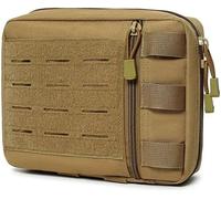 Gexgune Pochette médicale Tactique Molle Port Quotidien Sac Banane Pochette Utilitaire d'urgence pour Outils EMT Trousse de Premiers Secours Sac pour Chasse Camping randonnée (Tan)
