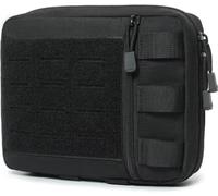 Gexgune Pochette médicale Tactique Molle Port Quotidien Sac Banane Pochette Utilitaire d'urgence pour Outils EMT Trousse de Premiers Secours Sac pour Chasse Camping randonnée (Black)