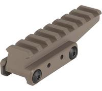 Gexgune Support de Montage pour Optique, Rail P.icatinny à 8 emplacements, rehausse Rapide pour Point Rouge, pour viseur Point Rouge (Khaki)